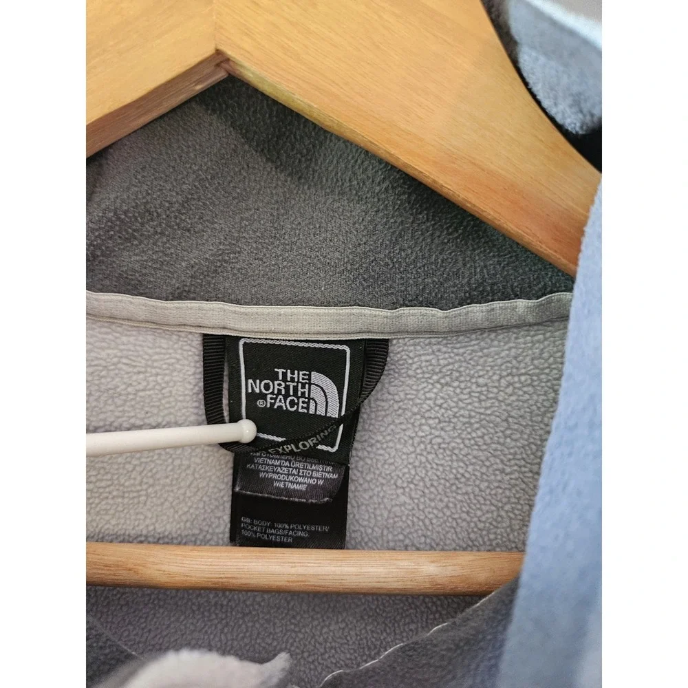 The North Face Polartec Fleece Jacket Men's Large Gray Full Zip Lightweight...